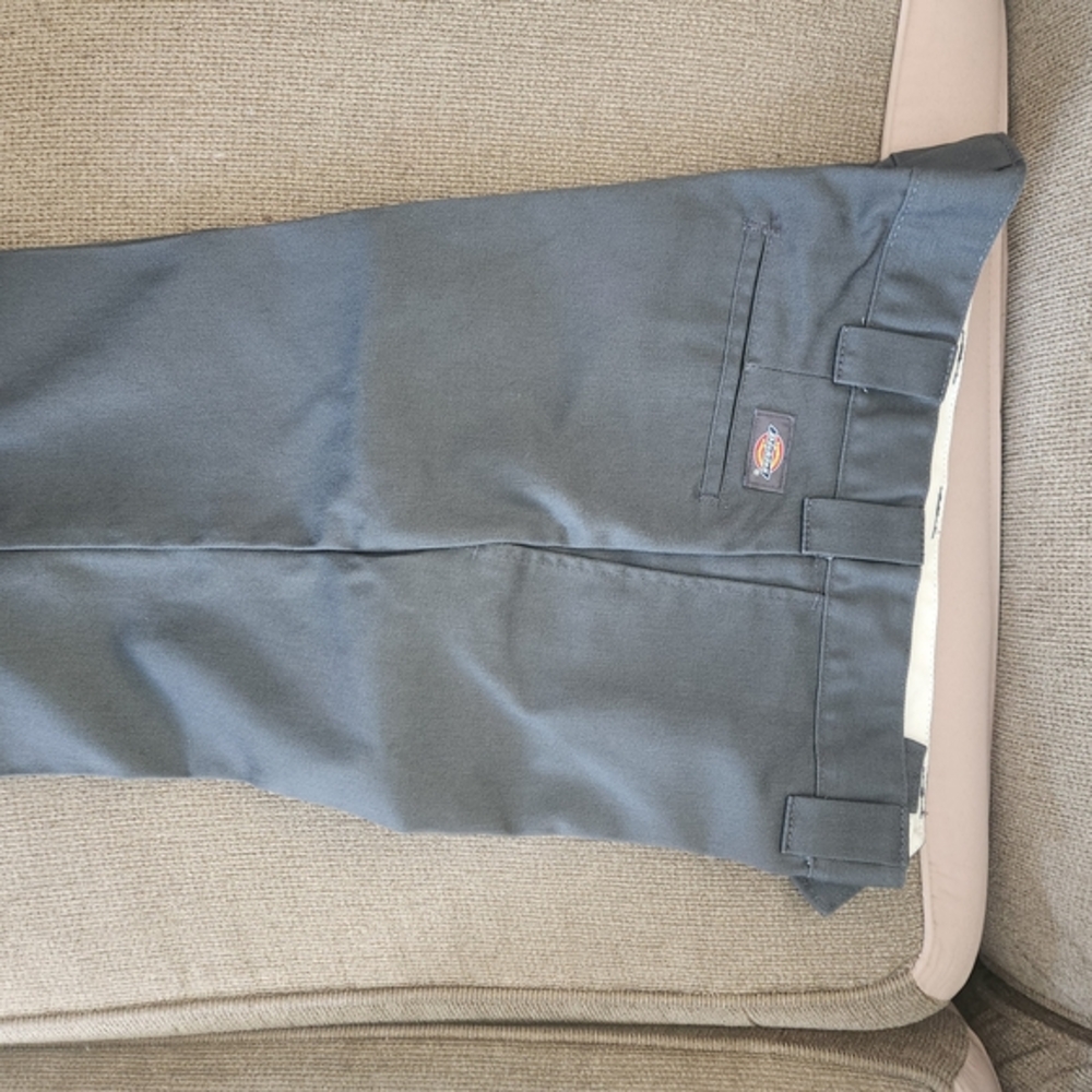 Dickies Men's Gray Pants Slim Straight 32X30
